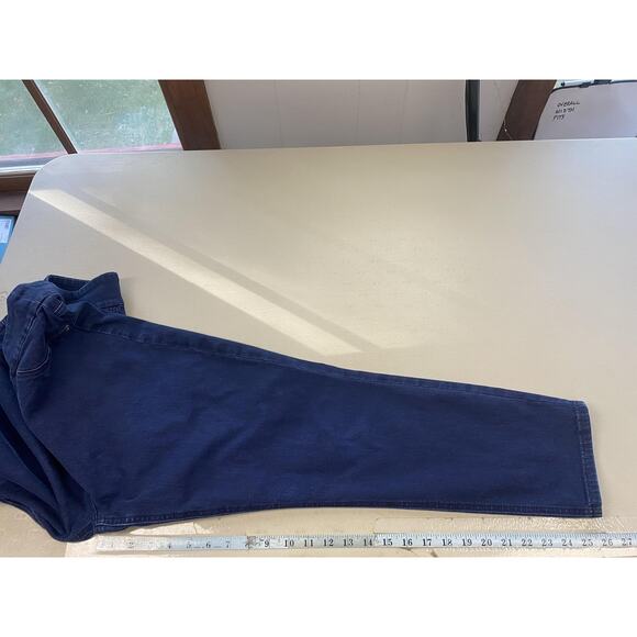 Chico's Perfect Stretch Jeans 1.5 US 10 Ankle Crop Dark Wash Blue Pull On 33x26 - Picture 10 of 15